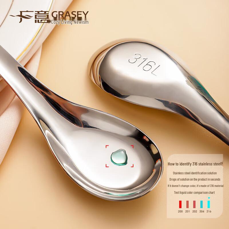 HDST316L Stainless Steel Large Flat Bottom Spoon Set