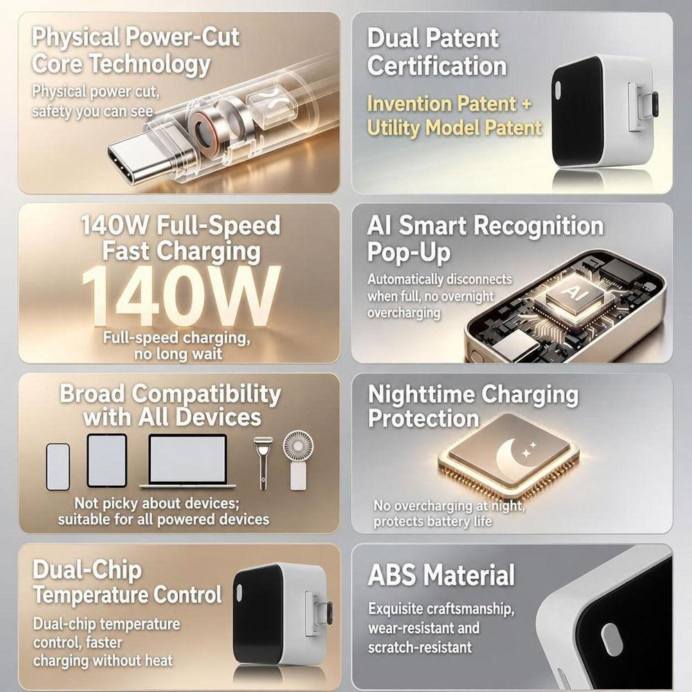 Automatic Ejection Smart Auto Eject Charger Fast Charging Charger For Mobile Phone Charging