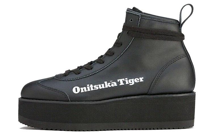 ONITSUKA TIGER Делегация Клан Высокие кроссовки 'Черный искусственный мех' Женские 1183B675-001