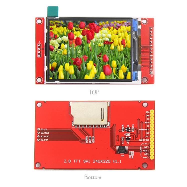 2.8" SPI LCD 240x320 TFT Display Module with Touch (ILI9341)