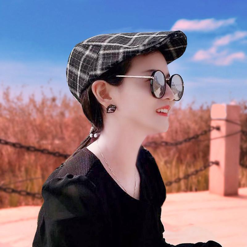 Мужская шапка Tide Models, кепка с утиным языком, кепка вперед, бейсболка в клетку, солнцезащитный берет, солнцезащитная шляпа