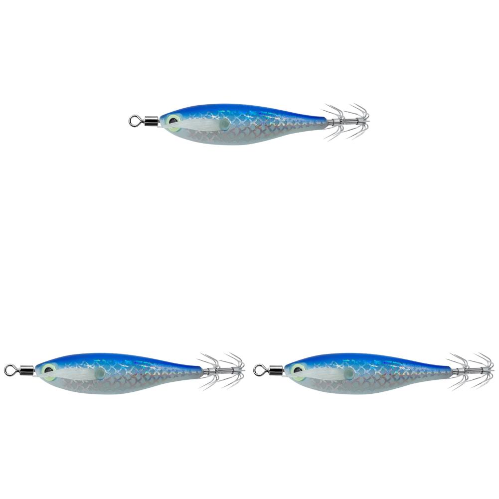 3-1 шт. Крючок для кальмаров, Рыболовная приманка, Светящаяся 8 см 9,5 г, Искусственная приманка для осьминога, Деревянная креветка, Каракатица, Твердая приманка, Морская снасть