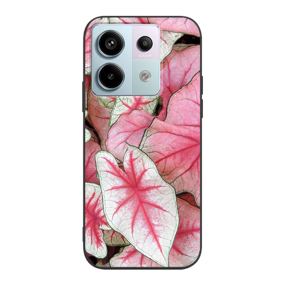 Beautiful Colorful Leaves Case for Xiaomi Redmi 10 10C 9C 9A 9i 9 Prime 9T 12 12C 10A K40 Black Soft TPU Mobile Phone Bag Cover