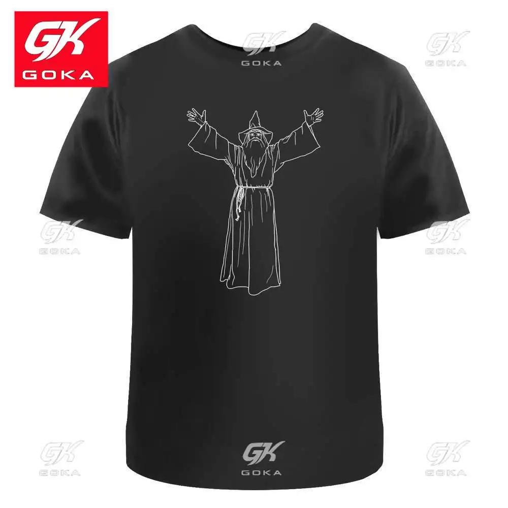 Powerful Sorcerer Unisexs Womens Cotton TShirts Graphic Clothing Short Sleeve Vintage Tops Printed Y2K Clothes Classic T Shirt