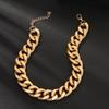 Унисекс Толстая Цепочка Короткое Ожерелье Хип-Хоп Вечеринка Клуб Заявление Ювелирные Изделия Подарок