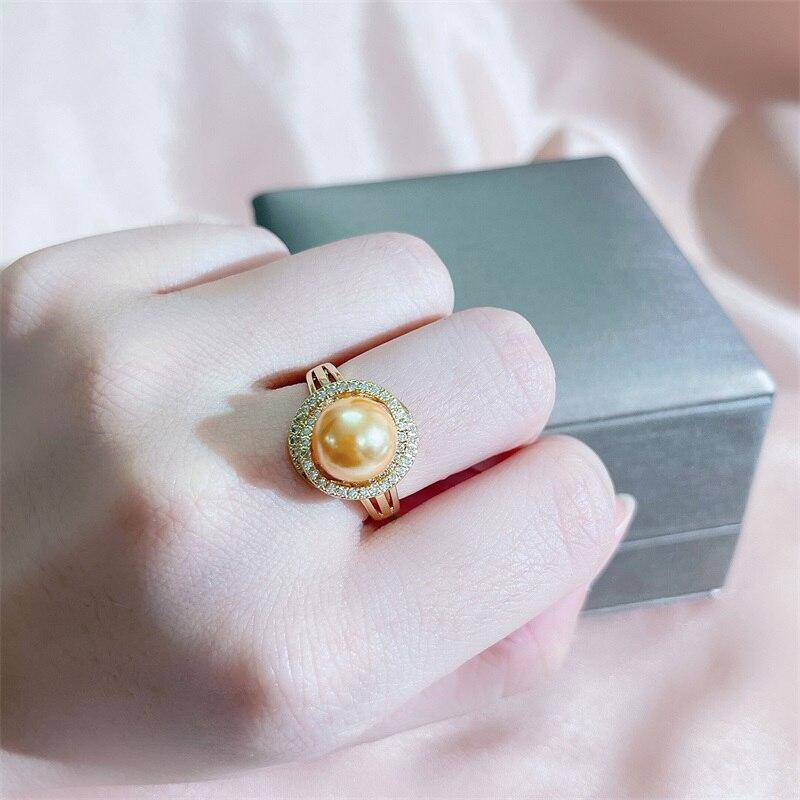 BELLA BOX Классическое женское кольцо открытого размера с цирконием, серебряные ювелирные украшения