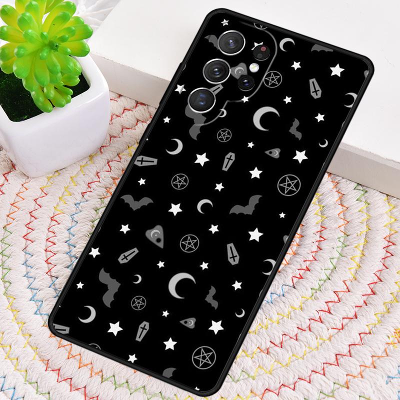 Goth Vampire Bat Gothic Silicone Phone Case For Samsung Galaxy note 10 pro S26 S25 S24 S23 S22 S21 Plus S25Ultra Capa Cover