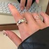S925 Simple Style Sterling Silver Ring Female Affordable Luxury Fashion Personalized Graceful and Wild Special-Interest Design Advanced Open Ring