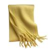 Macaron Solid Color Long Wool Tassel Scarf Korean Style Winter Cashmere Shawl  Winter