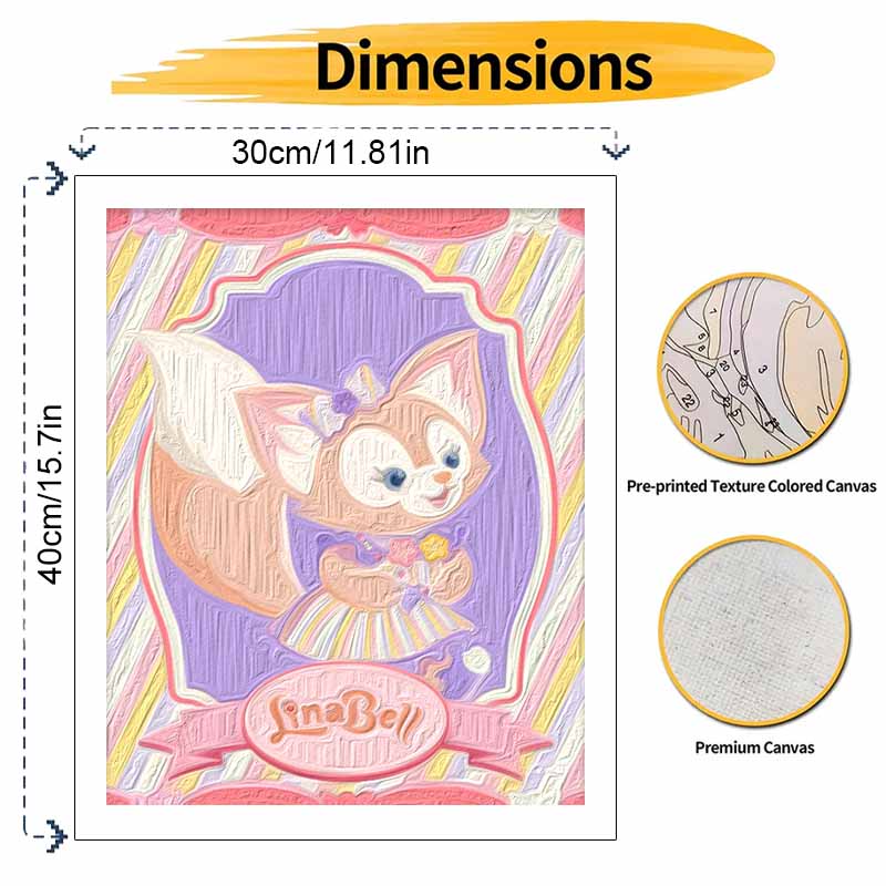 Disney Oil Painting Kit Featuring StellaLou Home Bedroom Wall Decor Handmade Gift