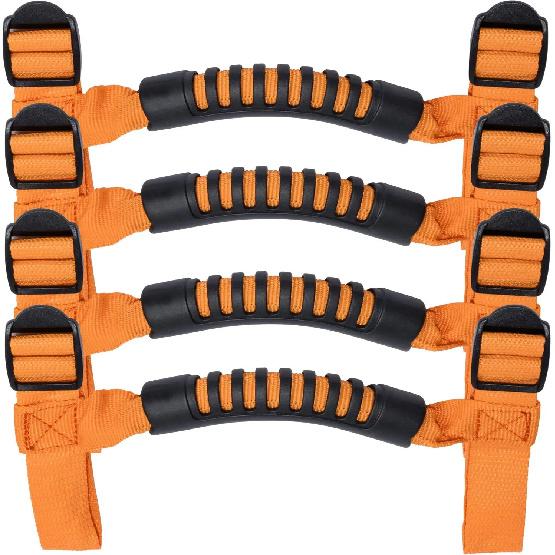 4pcs/set Roll Bar Grab Handles Grip Handle for Jeep Wrangler YJ TJ JK JKU Sports Sahara Freedom Rubicon X & Unlimited 1955-2023