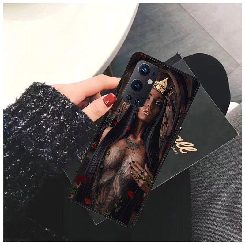 Чехол для OnePlus Nord N10 N100 CE 5G, сексуальные чехлы с рукавами для девочек с татуировкой для One Plus 6, 5T, 6T, 7T, 8T, 8PRO 9PRO, чехол для телефона