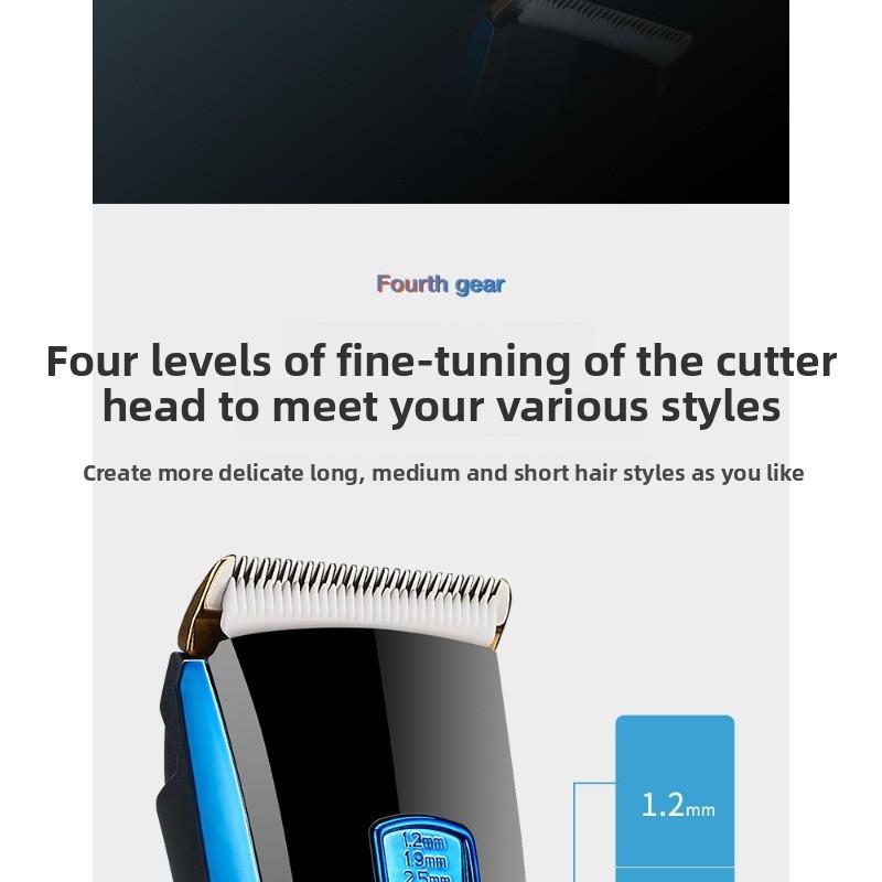 Электрическая машинка для стрижки волос с USB-зарядкой для двойного использования - Удобная бытовая электрическая бритва с ЖК-дисплеем