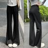 Ice Silk Sunscreen Flared Pants Women's Summer Thin New Small Drape Quick-drying Slightly Cool Sweatpants