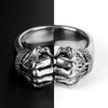 New Fashion Trendy Mens Personalized Simple Fist Ring