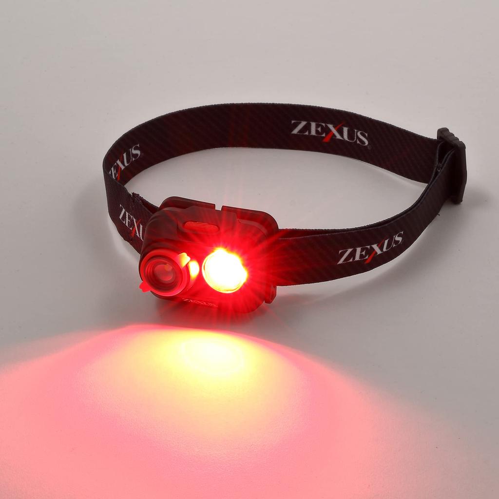 Fuji Toki ZEXUS LED Light 400 Lumens Main LED Lighting Up To 37 Hours ZX-195 [Maximum Time White/Red]