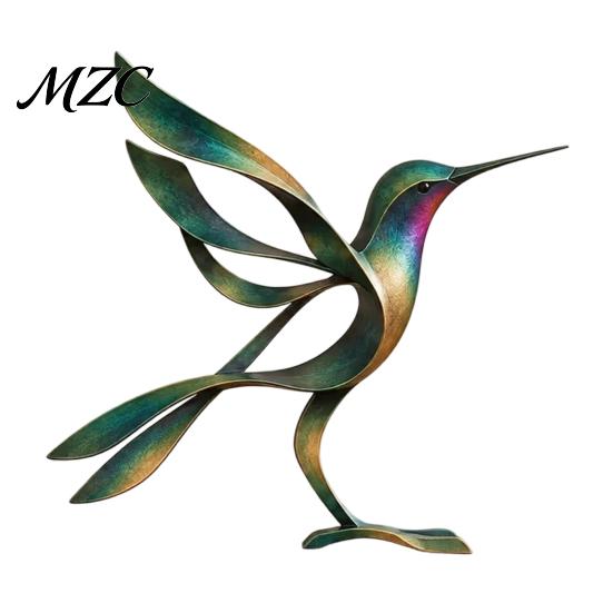 Minimalist Desktop Decorations Metal Bird Figurine, Art Sculpture, Small Animal Ornament, Figurines for Home Decor Pastoral Style Piece Living