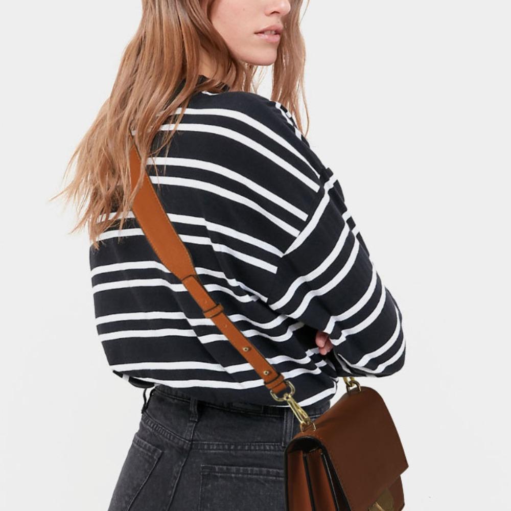 Crossbody Replacement Shoulder Strap Adjustable Full Grain Cow Leather Bag Belt Handbag Bag