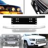 Universal License Plate Frame Off Road Accessories Bumper License Plates Holder Car Light Bar Mount Aluminum Holder SUV Brackets