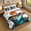 3Pcs Bedding SetBleach anime Soft Bed Sheet and Two Pillowcases Home Bedroom Decor