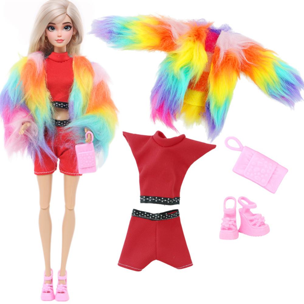 Модный набор одежды для кукол 30 см, ручная работа - Включает аксессуары, идеально подходит для переодевания и игр