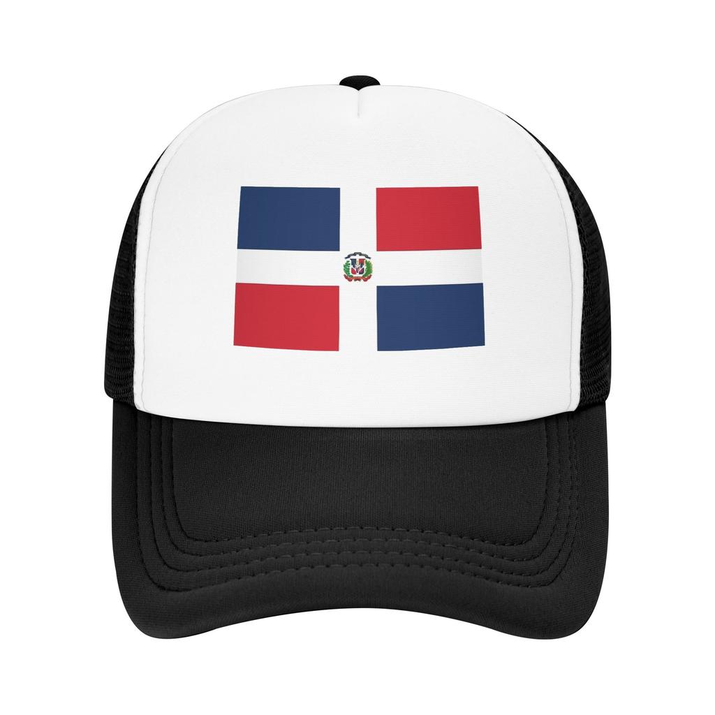 Unisex Women Dominican Republic Flag Trucker Caps Baseball Cap Snapback Caps Dad Hat Trucker Hat Adjustable Fishing Hat Summer