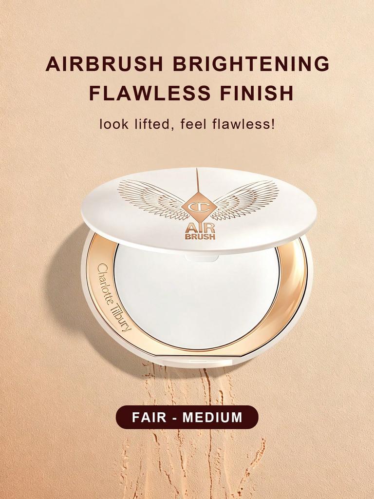 Charlotte Tilbury Аэрограф Осветляющая Безупречный Финиш Осветляющая Фиксирующая Пудра Светло-Средний 9г / 0.31 унц