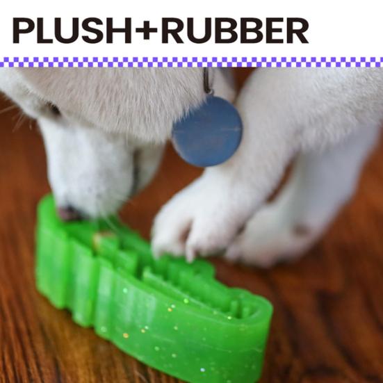 Игрушка для собак Crocodile Slow Feeder Силиконовая кормушка-пазл со скрытыми слотами для лакомств Игрушка для игр на открытом воздухе для больших и маленьких собак