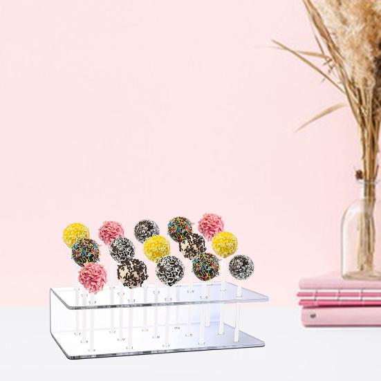 2 шт. подставка для леденцов, прочная конструкция, пищевая, без BPA, прозрачная, 15 отверстий, конфеты