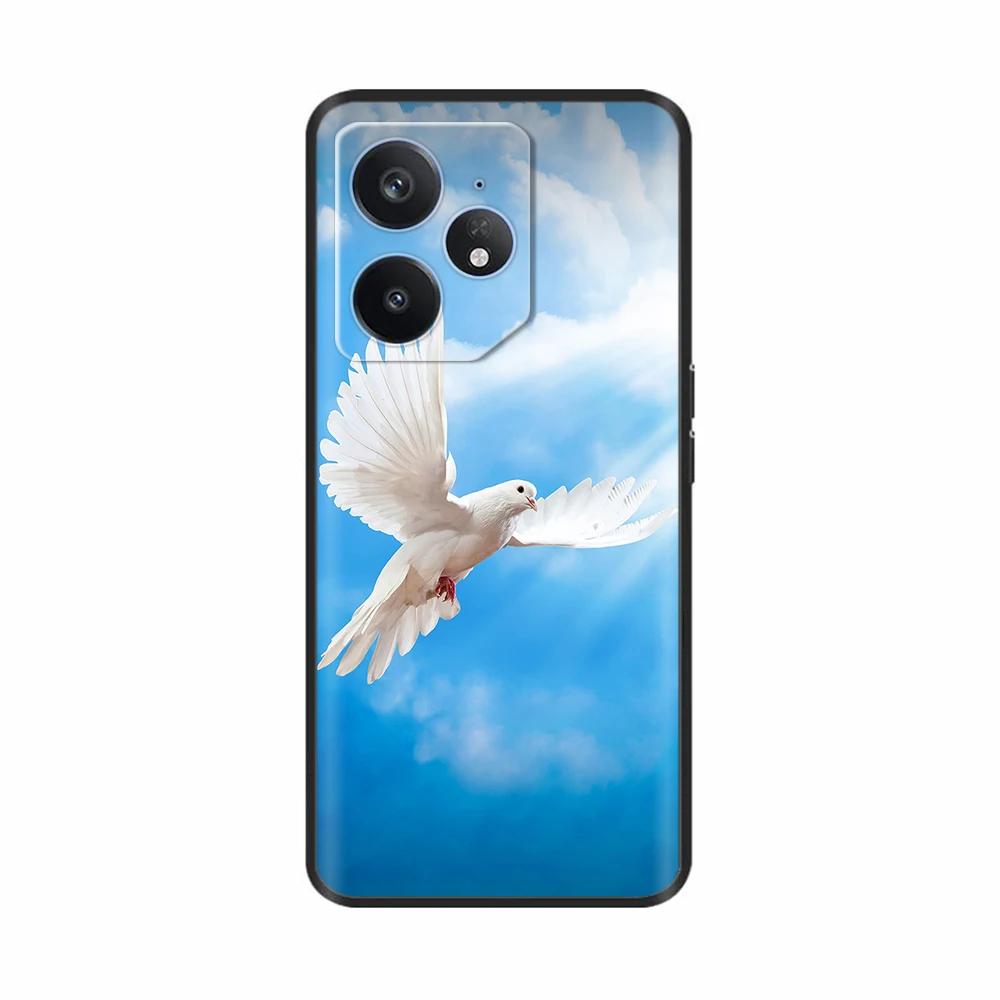 Для Realme Neo 7 Чехол Цветок Птица Мягкий Силикон ТПУ Чехол для Телефона Funda Для Realme Neo7 Чехол Realmi Neo 7 Coque Сумки для Телефона Чехлы