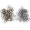 120 шт. металлических D-образных колец из бронзы и серебра, черного цинкового сплава, устойчивых к ржавчине, широко используемых D-образных колец для одежды