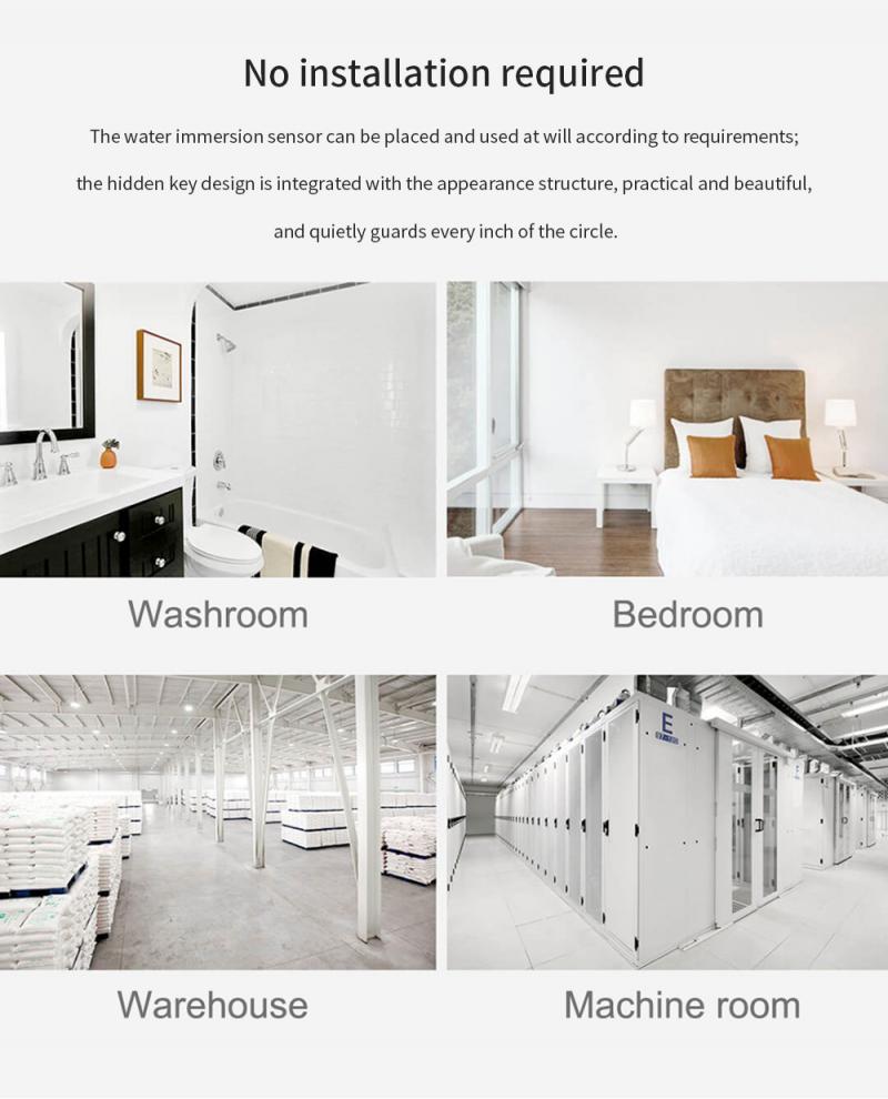 Tuya Zigbee сигнализация утечки воды датчик утечки воды детектор оповещения о наводнении система охранной сигнализации о переполнении работает со шлюзом Zigbee