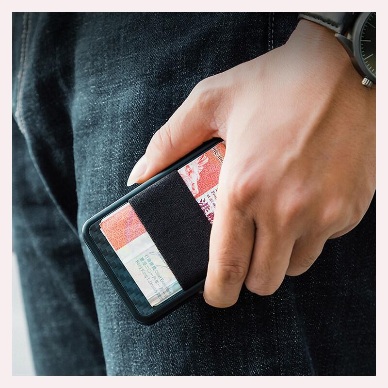 NEW High Quality Slide Wallet RFID Blocking Carbon Fiber Credit ID Card Holder For Card Money Minimalist Purse Bank Cards Box Metal Wallets