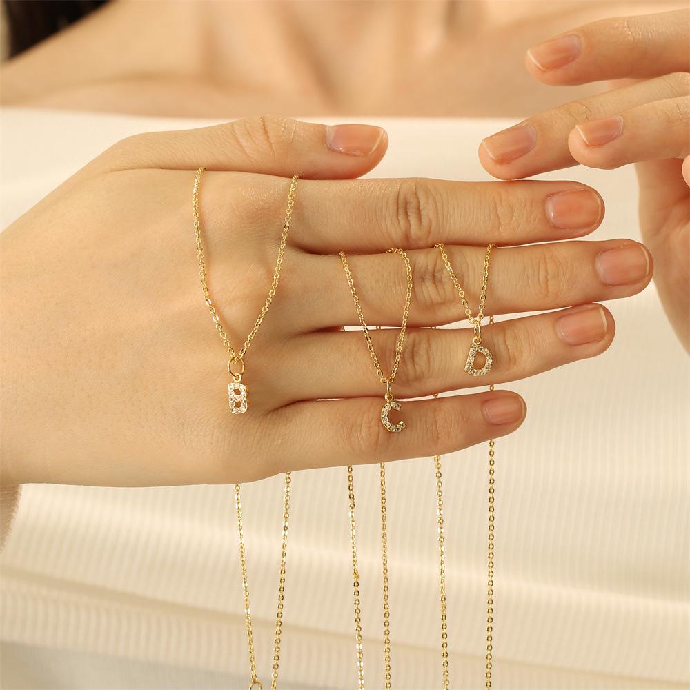 Новое колье-чокер с 26 подвесками-буквами - Стильные европейские и американские украшения