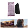 Purple Body Massager Cushion Mat Relieve Acupressure Yoga Pad Set With Pillow