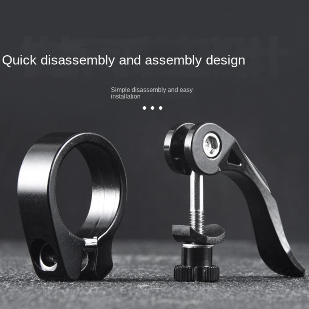 1pc Aluminium Bike Canoe Saddle Collar Bolt 31.8/34.9mm Ultralight Quick Release Clamp Seat Post
