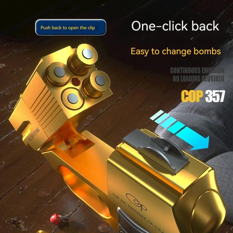 Pistol Soft Bullet Shell Ejection Toy Gun Continuous Shooting Blaster Mini Pistola Air Gun For Adult Boys Birthday Gifts