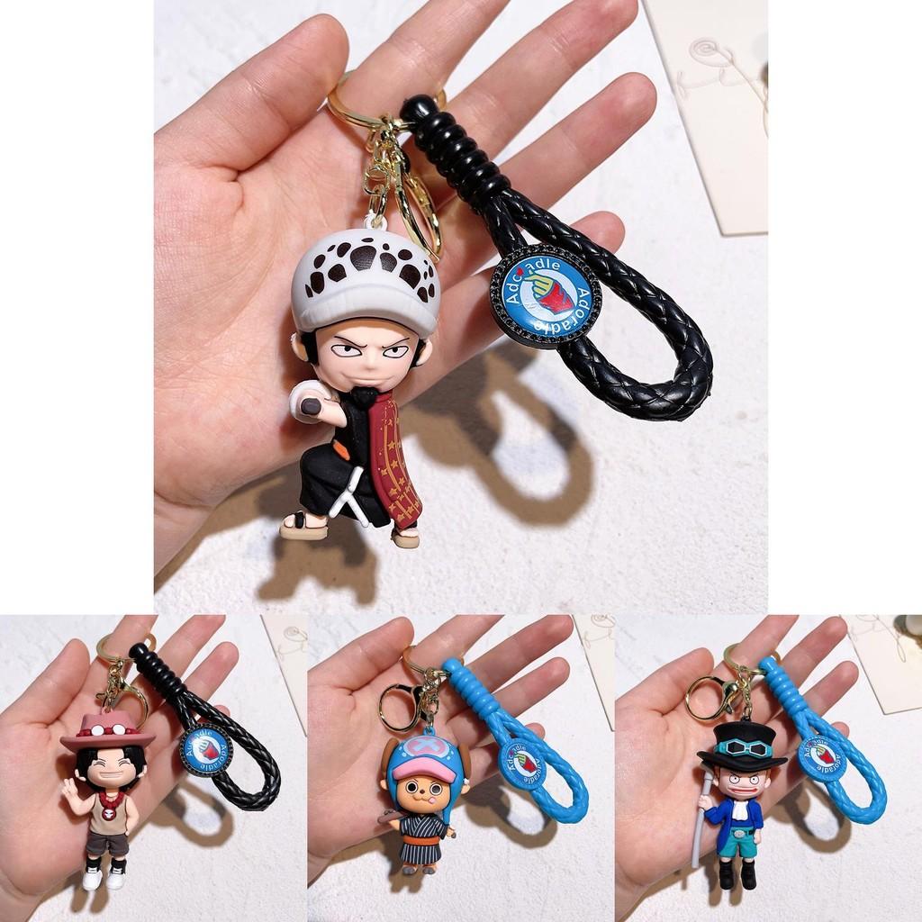 Charming One Piece Keychain Luffy Nami Sanji Zoro Silicone Material Ideal For Parties