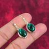 Malachite Earrings, 925 Sterling Silver Jewelry, Gift For Women Handmade Earrings Gemstone Jewelry