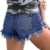 Женские повседневные джинсовые шорты с дырками, рваные джинсы с потертыми краями, нижние брюки