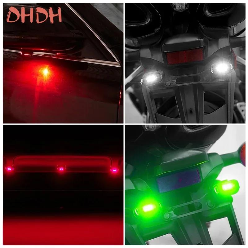 Мотоциклетный фонарь для дрона, стробоскопический фонарь USB, светодиодный фонарь для предотвращения столкновений, ночной полет на велосипеде или самолете, мини-мигающий предупреждающий фонарь, задний фонарь