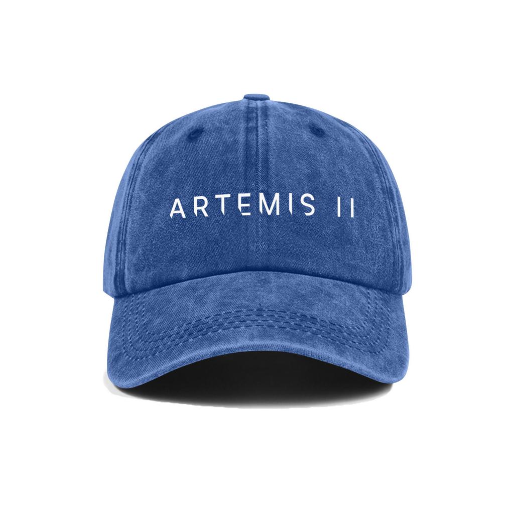 Повседневная Унисекс Регулируемая Бейсболка с Вышитым Дизайном Artemis II Прочная Хлопковая Твил Ткань Структурированный Козырек Низкий Профиль