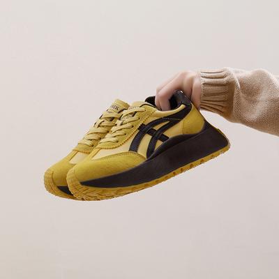 Ins корейская версия кроссовок на платформе для пап 2025 весна новая уличная обувь для бега для студентов спортивная обувь для увеличения высоты повседневная обувь BN021