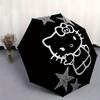 1pc Gothic Hello Kitty with Skulls Umbrella with Plastic Handle,Suitable for All Seasons Home Travel Outdoor UmbrellaSanlio197