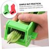 FUNNETOYU 2-Piece Vegetable Chopper Set with Finger Guard, Kitchen Vegetable Slicer, Manual Vegetable Grater, Practical Green Bean Shredder