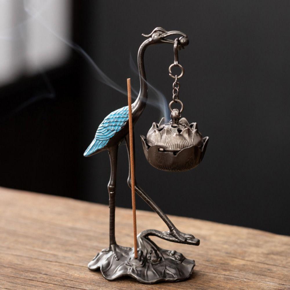 Zinc Alloy Incense Holder Chinese Style Incense Burning Creative Indoor Aromatherapy Gifts