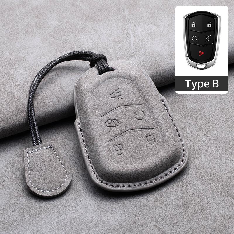Новый чехол-накладка из овчины для автомобильного ключа-пульта для Cadillac ATS-L XTS XT5 CTS CT6 ATS 28T SRX Escalade 2015 Аксессуары для стайлинга