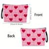 New Red Love Makeup Bag Storage Bag Women's Makeup Bag Multi Functional Portable Storage Bag Lead Pen Bag