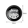 For Jeep 4PCS 56/60mm Car Vehicle Wheel Hub Center Cap Cover Decals Stickers Badge For Jeep Renegade Wrangler jk Compass Gran