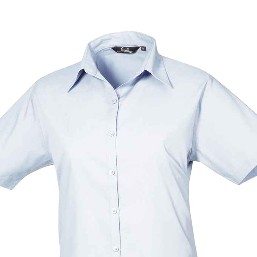 Premier Женская/женская блузка из поплина с короткими рукавами